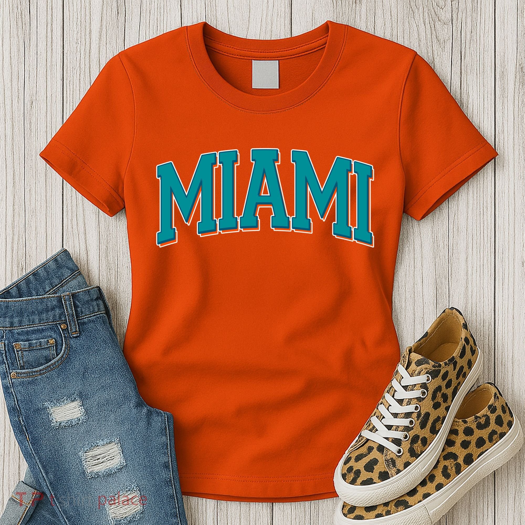 Varsity Miami Football Women's T-Shirt