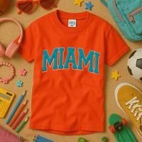 Varsity Miami Football Kids T-Shirt thumb 3