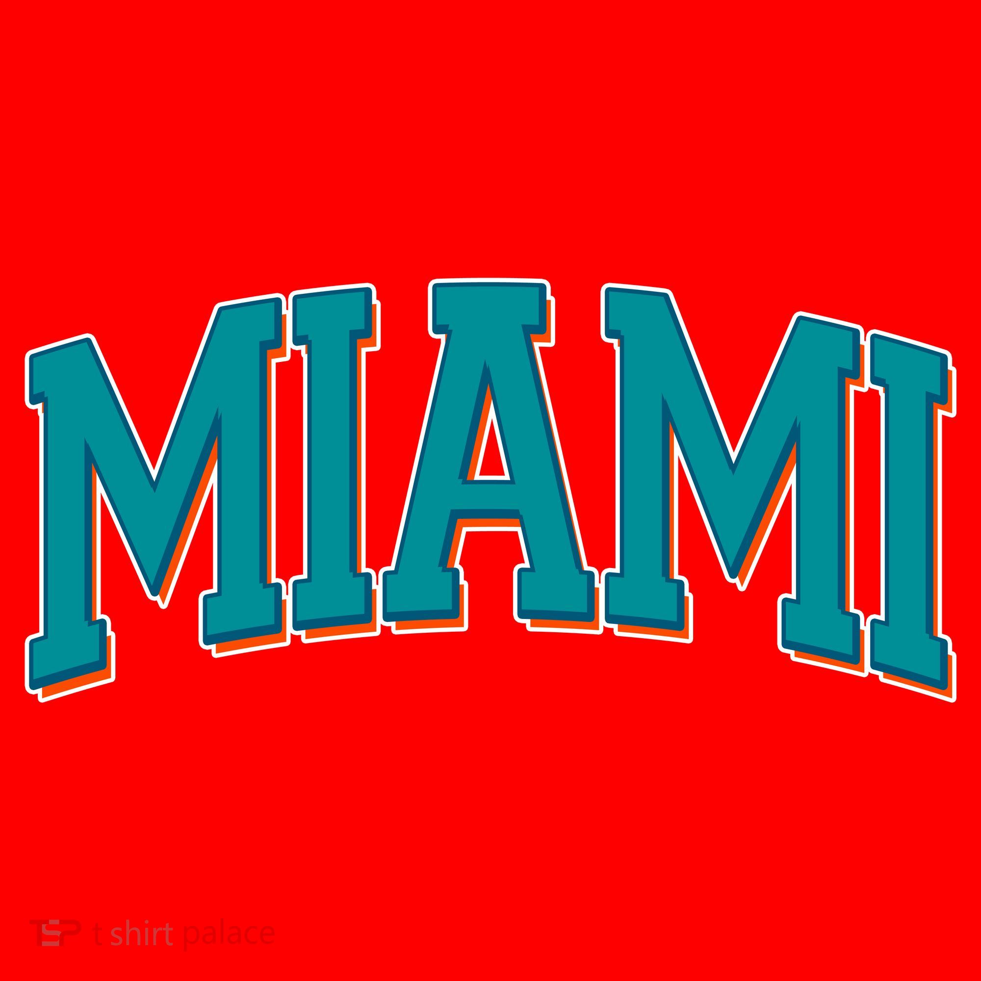 Varsity Miami Football Santa Hat