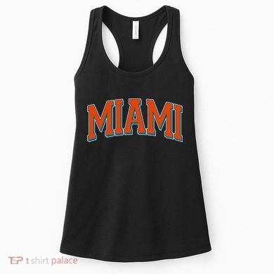 Varsity Miami Football Orange Version Women's Tank Top