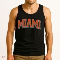 Varsity Miami Football Orange Version Tank Top thumb 3
