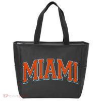 Varsity Miami Football Orange Version Tote Bag thumb 0