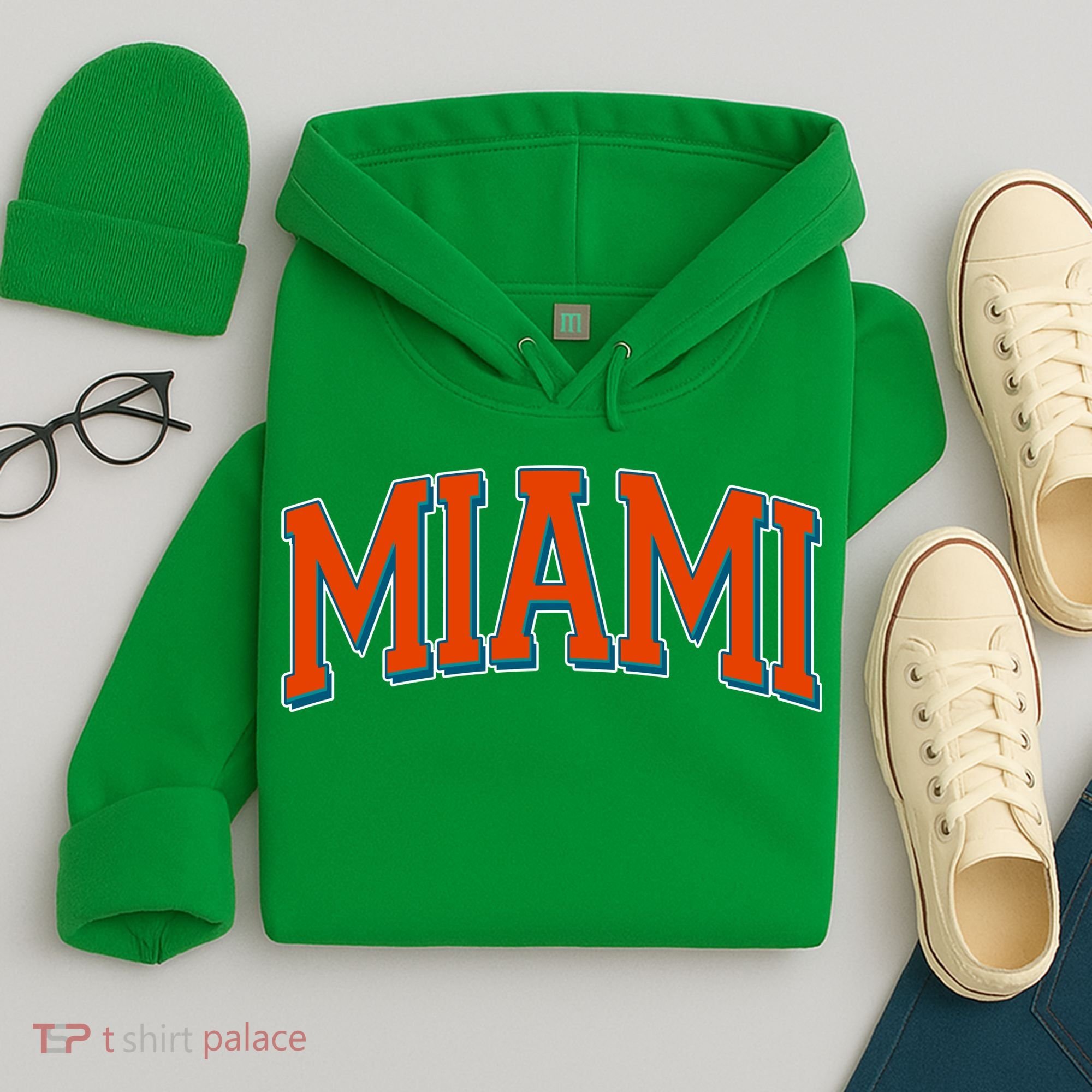 Varsity Miami Football Orange Version Hoodie