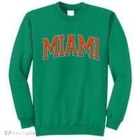 Varsity Miami Football Orange Version Sweatshirt thumb 0