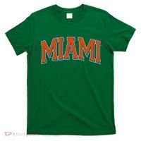 Varsity Miami Football Orange Version T-Shirt thumb 0