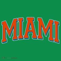Varsity Miami Football Orange Version Coaster thumb 2