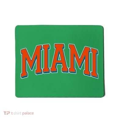 Varsity Miami Football Orange Version Mousepad