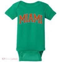 Varsity Miami Football Orange Version Baby Bodysuit thumb 0