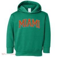Varsity Miami Football Orange Version Toddler Hoodie thumb 0