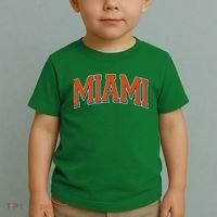 Varsity Miami Football Orange Version Toddler T-Shirt thumb 2