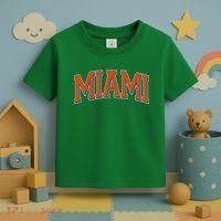 Varsity Miami Football Orange Version Toddler T-Shirt thumb 3