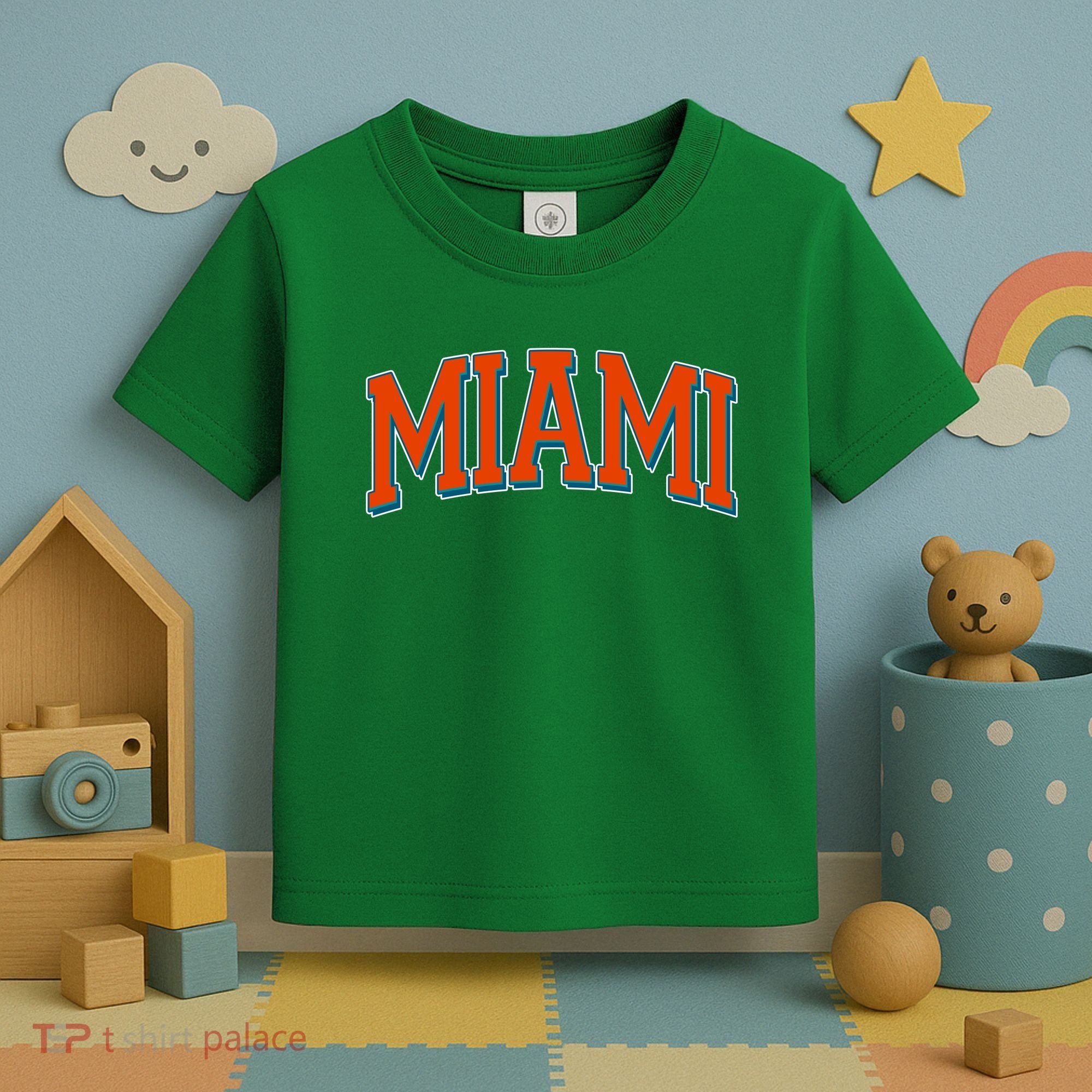 Varsity Miami Football Orange Version Toddler T-Shirt