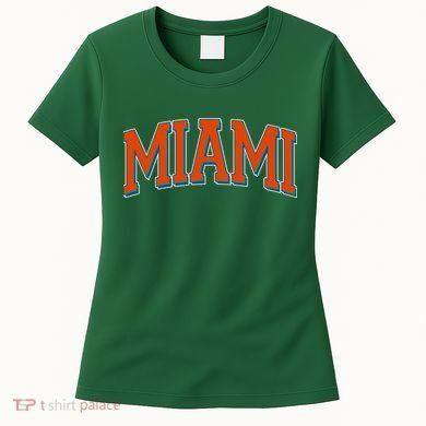 Varsity Miami Football Orange Version Women's T-Shirt