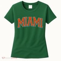 Varsity Miami Football Orange Version Women's T-Shirt thumb 0