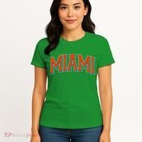 Varsity Miami Football Orange Version Women's T-Shirt thumb 4