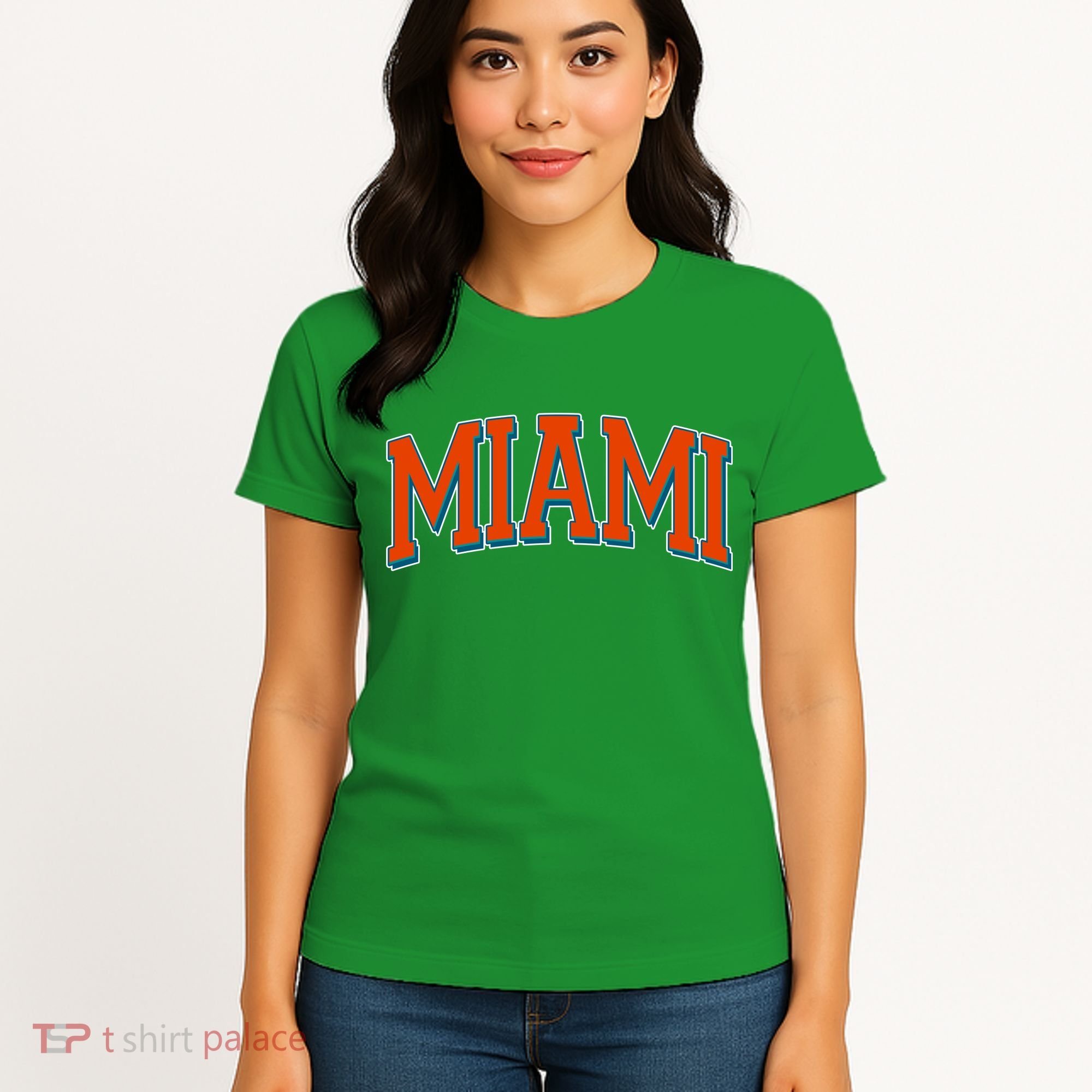 Varsity Miami Football Orange Version Women's T-Shirt