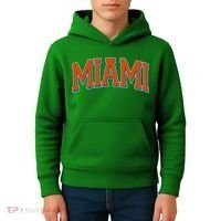 Varsity Miami Football Orange Version Kids Hoodie thumb 4