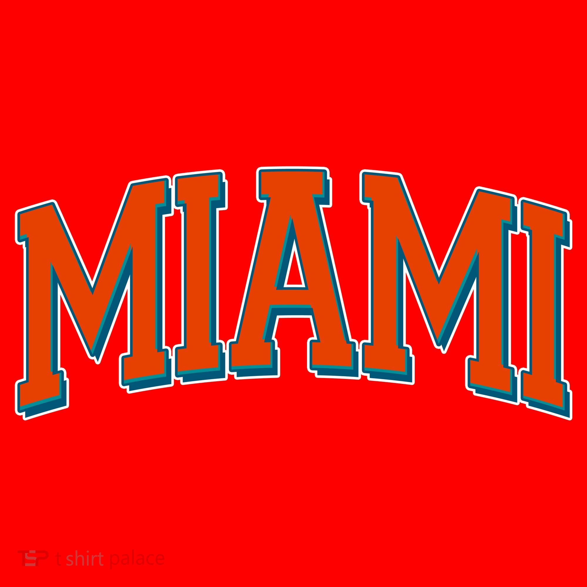 Varsity Miami Football Orange Version Santa Hat
