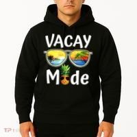 Vacay Mode Family Vacation Summer Sunglasses Beach Pineapple Hoodie thumb 2