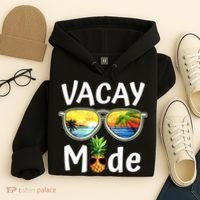 Vacay Mode Family Vacation Summer Sunglasses Beach Pineapple Hoodie thumb 4