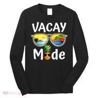 Vacay Mode Family Vacation Summer Sunglasses Beach Pineapple Long Sleeve Shirt thumb 0