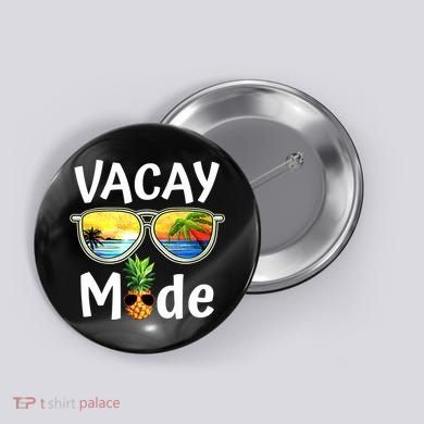 Vacay Mode Family Vacation Summer Sunglasses Beach Pineapple Button
