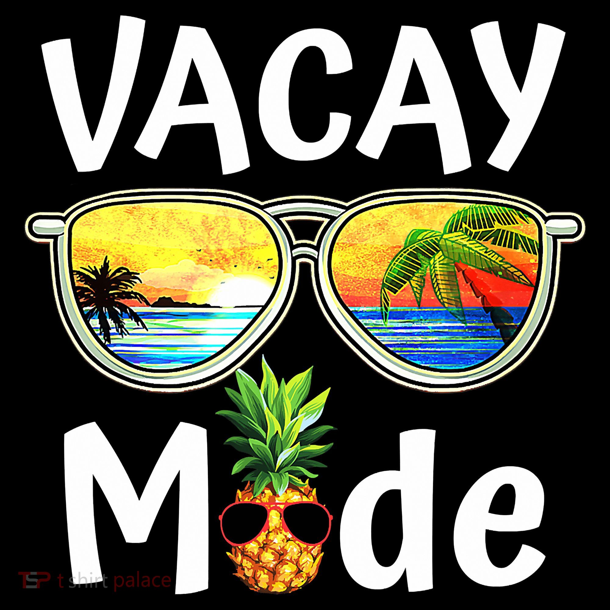 Vacay Mode Family Vacation Summer Sunglasses Beach Pineapple Women's Hoodie