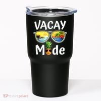 Vacay Mode Family Vacation Summer Sunglasses Beach Pineapple Tumbler thumb 0