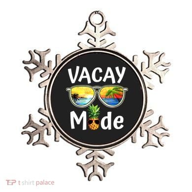 Vacay Mode Family Vacation Summer Sunglasses Beach Pineapple Ornament