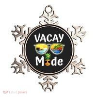 Vacay Mode Family Vacation Summer Sunglasses Beach Pineapple Ornament thumb 0