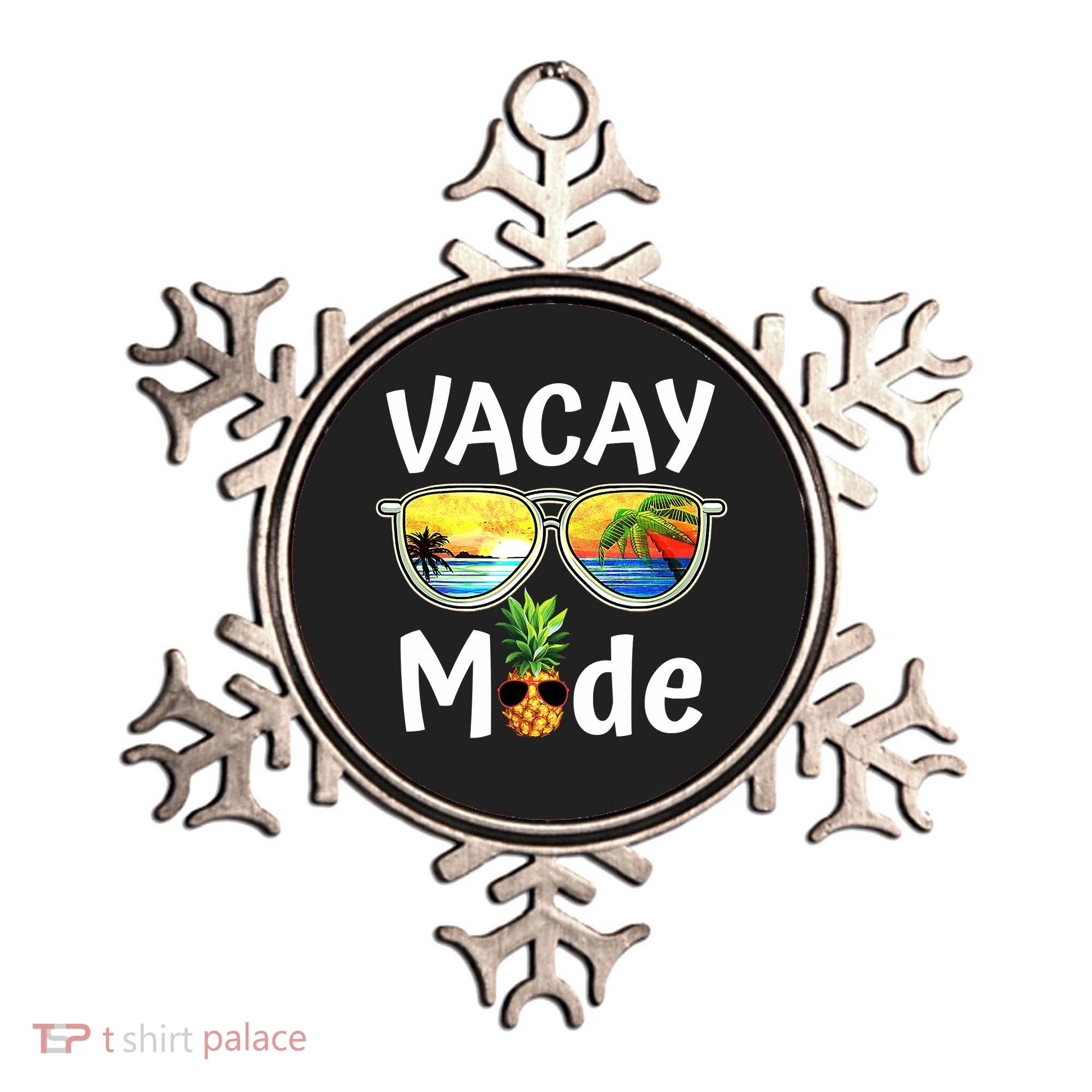 Vacay Mode Family Vacation Summer Sunglasses Beach Pineapple Ornament