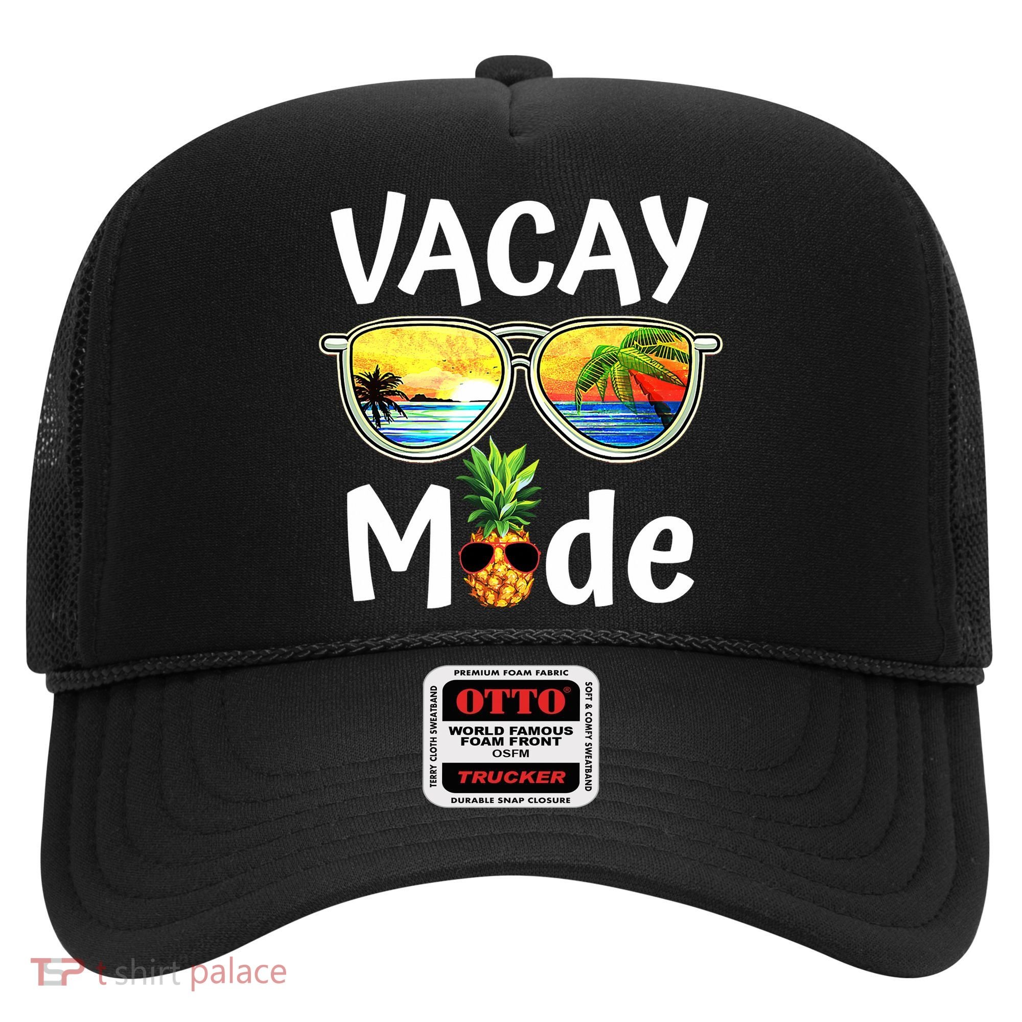 Vacay Mode Family Vacation Summer Sunglasses Beach Pineapple Hat