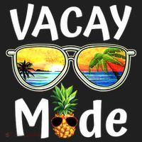 Vacay Mode Family Vacation Summer Sunglasses Beach Pineapple Hat thumb 2