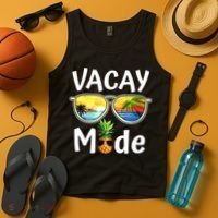 Vacay Mode Family Vacation Summer Sunglasses Beach Pineapple Tank Top thumb 4