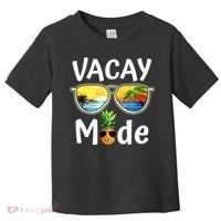 Vacay Mode Family Vacation Summer Sunglasses Beach Pineapple Toddler T-Shirt thumb 0