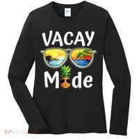 Vacay Mode Family Vacation Summer Sunglasses Beach Pineapple Women's Long Sleeve Shirt thumb 0