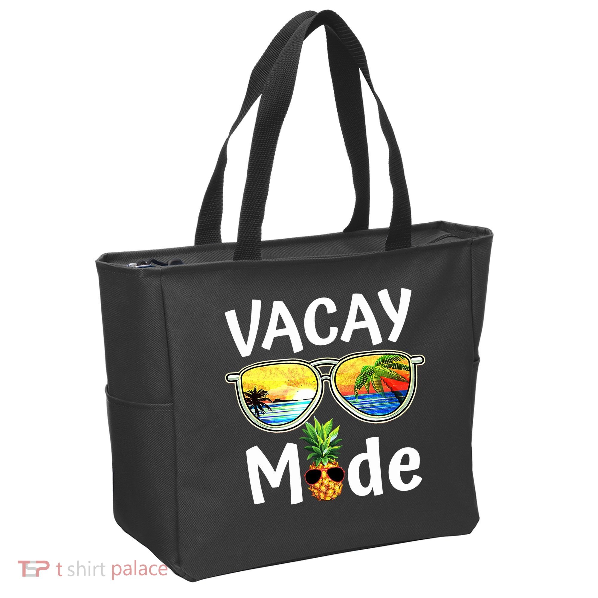 Vacay Mode Family Vacation Summer Sunglasses Beach Pineapple Tote Bag