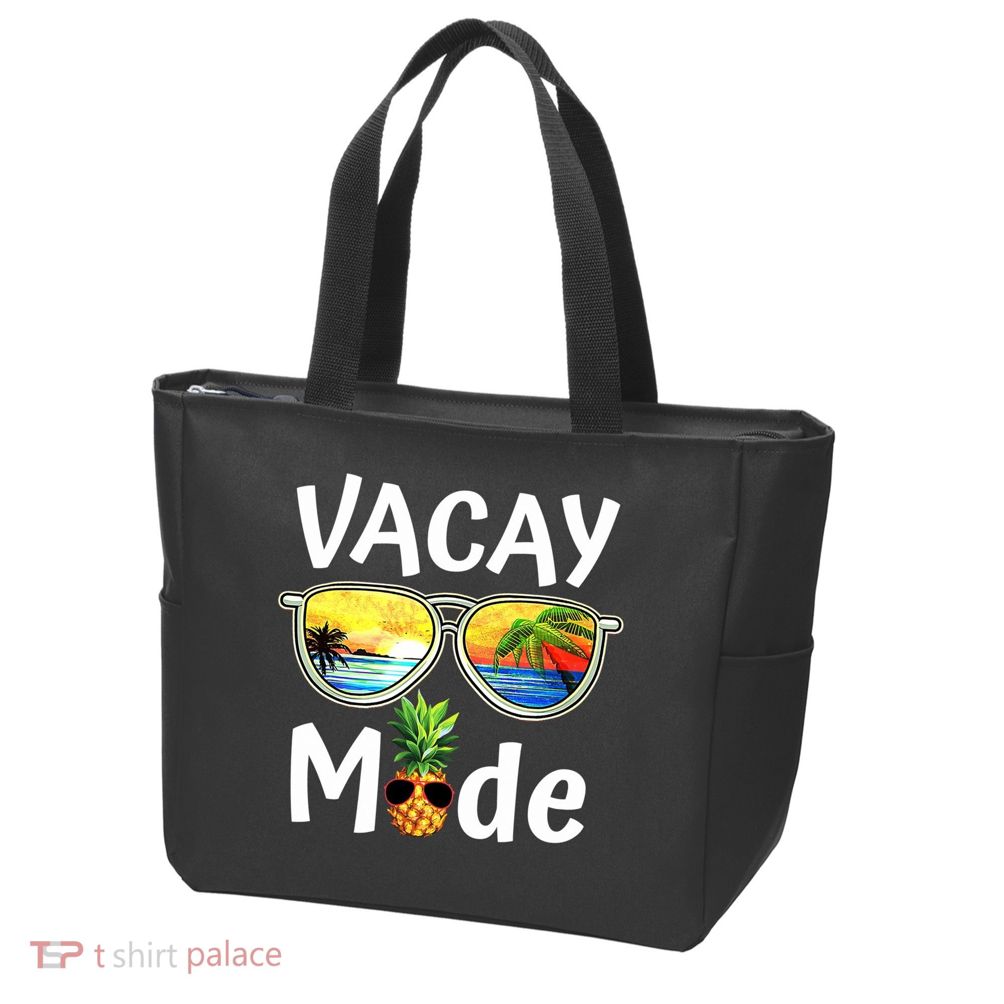 Vacay Mode Family Vacation Summer Sunglasses Beach Pineapple Tote Bag