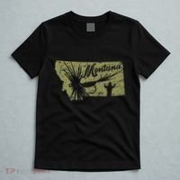 Vintage Montana Fly Fishing Distressed Trout Fishing Trout T-Shirt thumb 5
