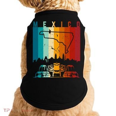 Vintage Mexico Formula Racing Track Circuit Fan Doggie Tank