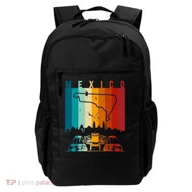 Vintage Mexico Formula Racing Track Circuit Fan Backpack