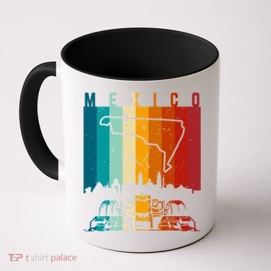 Vintage Mexico Formula Racing Track Circuit Fan Coffee Mug