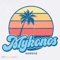 Vintage Mykonos Greece Classic 70s Retro Surfer T-Shirt thumb 7