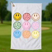 Volleyball Mom Game Day Golf Towel thumb 1