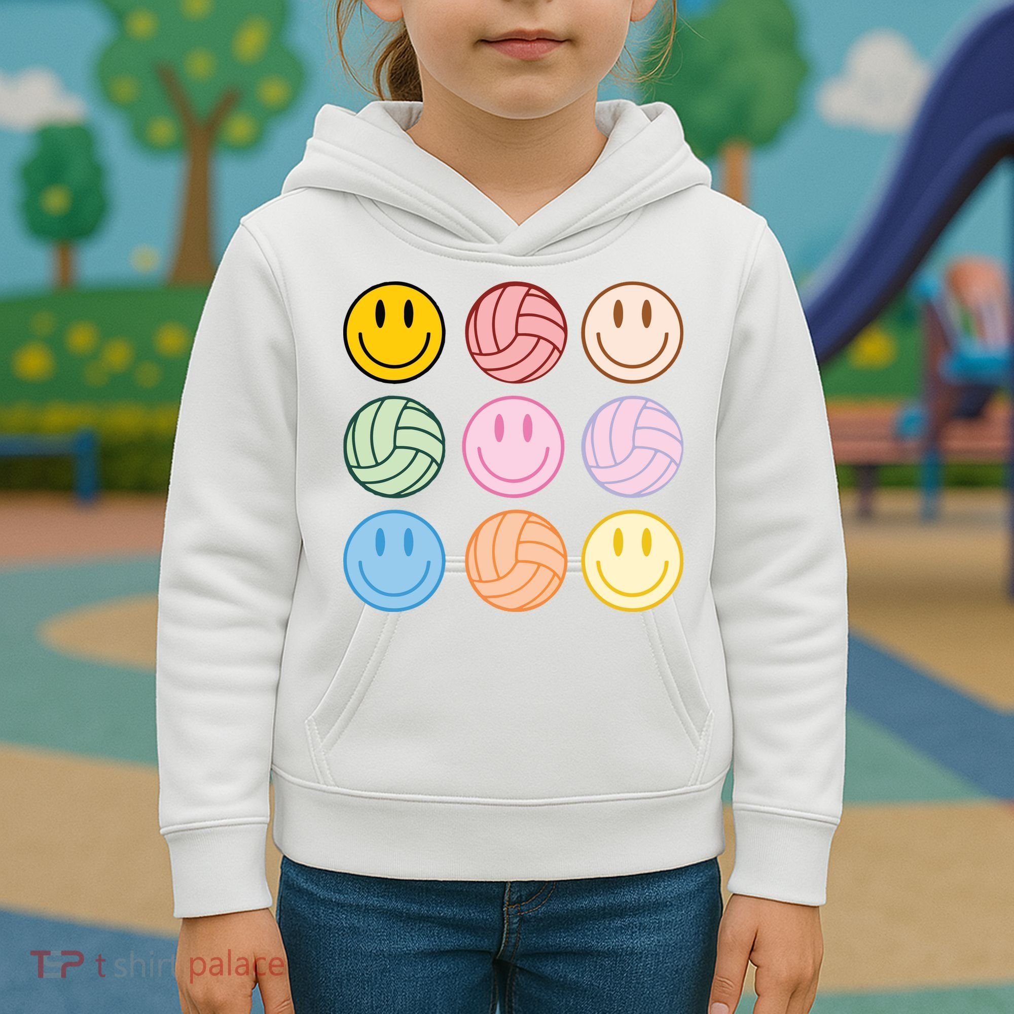 Volleyball Mom Game Day Kids Hoodie