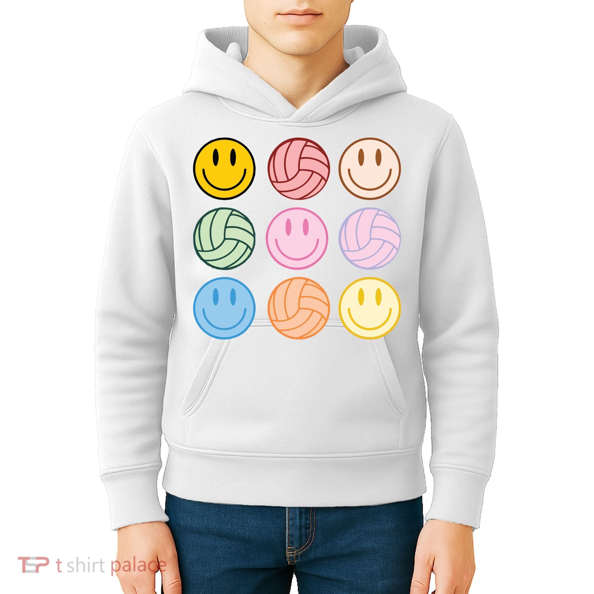 Volleyball Mom Game Day Kids Hoodie