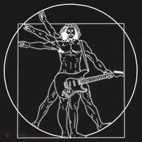 Vitruvian Man Guitar Music Player Da Vinci Guitarist Gift Sweatshirt thumb 3