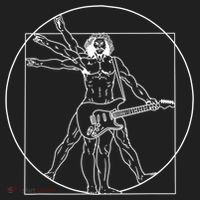 Vitruvian Man Guitar Music Player Da Vinci Guitarist Gift Beanie thumb 2