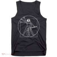 Vitruvian Man Guitar Music Player Da Vinci Guitarist Gift Tank Top thumb 0