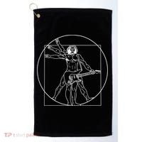 Vitruvian Man Guitar Music Player Da Vinci Guitarist Gift Golf Towel thumb 0